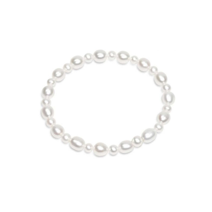 Bracciale di Perle Piena Perlagione - BS131, lunghezza 18.5 cm, collezione Premier di Mayumi, made in Italy.