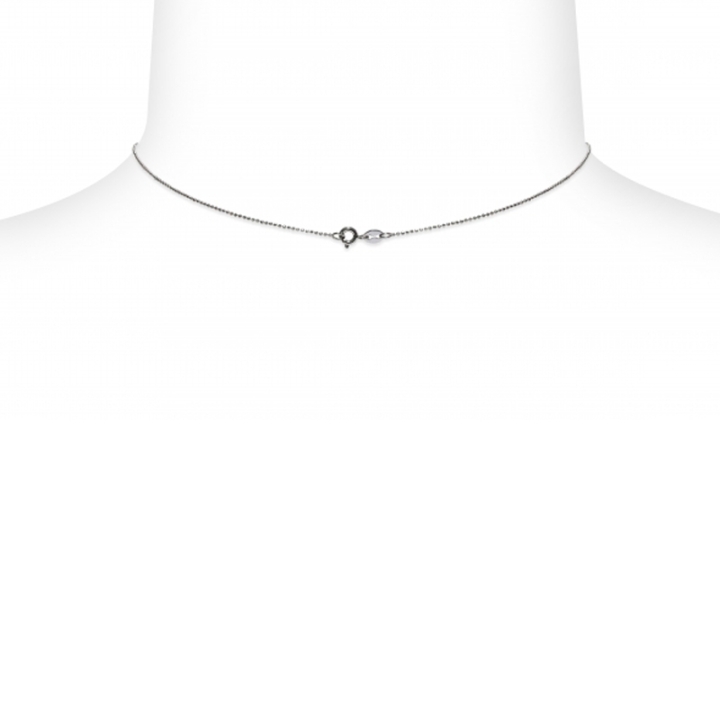 Pendente con catena in Argento 925‰ con Perle - CS185, collezione Ventagli d'Oriente di Mayumi, lunghezza cm 45, made in Italy.