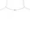 Pendente con catena in Argento 925‰ e Perla piena perlagione - CS210, collezione Jazz di Mayumi. Made in Italy.