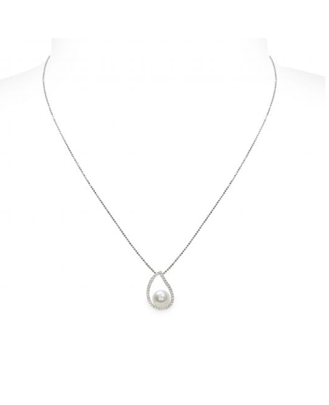 Pendente con catena in Argento 925‰ con Perla piena perlagione - CS215, collezione Jolie di Mayumi. Pendente con catena in Argento 925‰ con Perla piena perlagione - CS215, collezione Jolie di Mayumi.