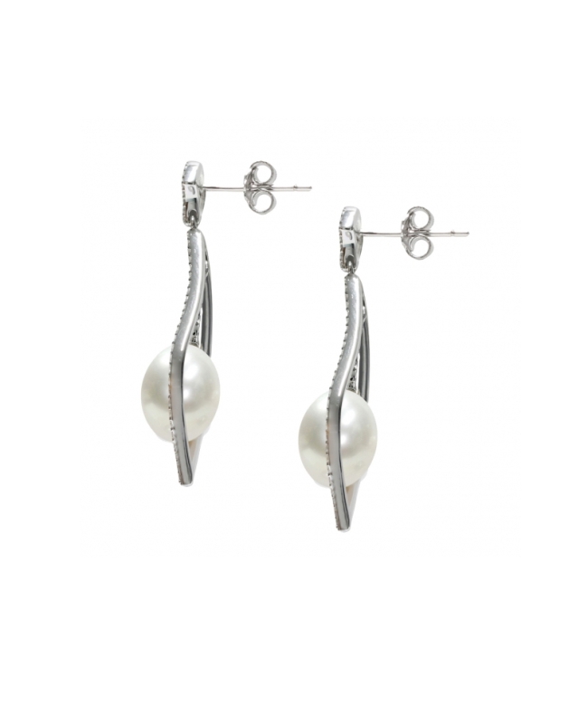 Orecchini in Argento 925‰ con Perle - OS171, collezione Jazz di Mayumi, garanzia ufficiale, confezione originale. Orecchini in Argento 925‰ con Perle - OS171, collezione Jazz di Mayumi, garanzia ufficiale, confezione originale.