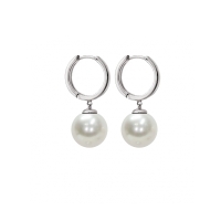 LES POULETTES BIJOUX Orecchini In Argento 925 Rodiato – Barra E Mezza Perla Di Amazzonite – Gioiello Artigianale In Cofanetto Regalo - 4