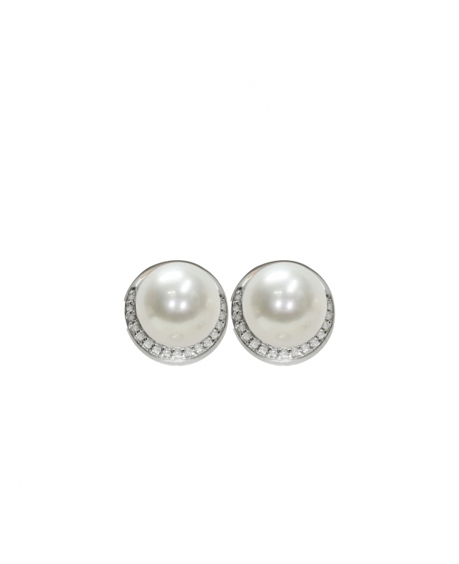 Orecchini bottone in Argento 925‰ con Perlepiena perlagione - OS172, collezione Jolie di Mayumi. Orecchini bottone in Argento 925‰ con Perlepiena perlagione - OS172, collezione Jolie di Mayumi.