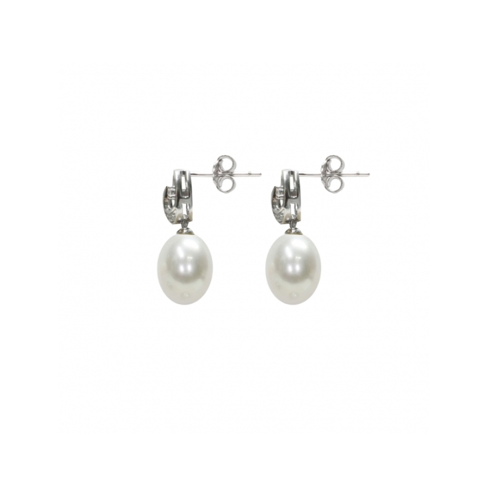 Orecchini in Argento 925‰ con Perle piena perlagione - OS210 della collezione Emozioni di Mayumi.