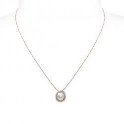 Pendente con catena in Argento 925‰ con Perla piena perlagione - CS229, lunghezza 45 cm, collezione Jolie di Mayumi.