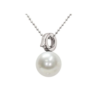 Pendente con catena in Argento 925‰ Perla piena perlagione - CS111F, collezione Mod di Mayumi.