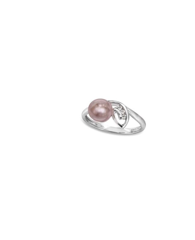 Anello in argento 925 con perla piena perlagione malva - AS106 di Mayumi. Anello in argento 925 con perla piena perlagione malva - AS106 di Mayumi.