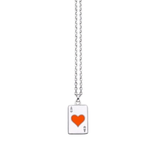 Collana Zancan, da uomo, della collezione Poker. In argento 925.